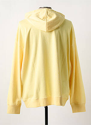 Sweat-shirt à capuche col rond jaune NEW BALANCE homme