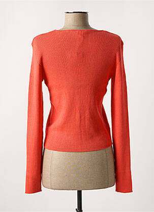 Gilet manches longues orange OBJECT femme