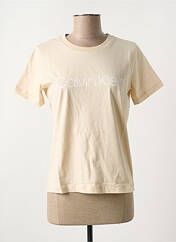 T-shirt beige CALVIN KLEIN pour femme seconde vue