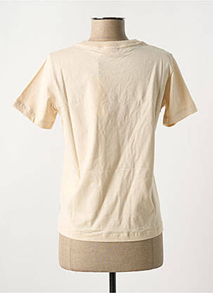 T-shirt col rond beige CALVIN KLEIN femme