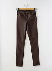 Pantalon slim marron VERO MODA pour femme seconde vue