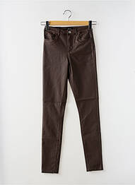 Pantalon slim marron VERO MODA femme