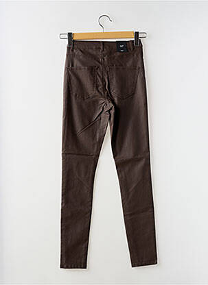 Pantalon slim marron VERO MODA femme
