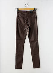 Pantalon slim marron VERO MODA pour femme seconde vue