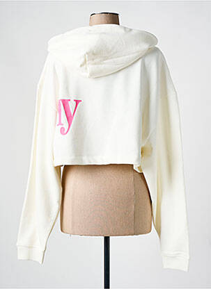 Sweat-shirt à capuche col rond blanc TOMMY HILFIGER femme