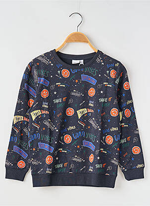 Sweat-shirt col rond bleu NAME IT garçon
