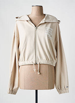 Veste casual col rond beige TOMMY HILFIGER femme