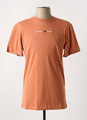 T-shirt orange TOMMY HILFIGER pour homme