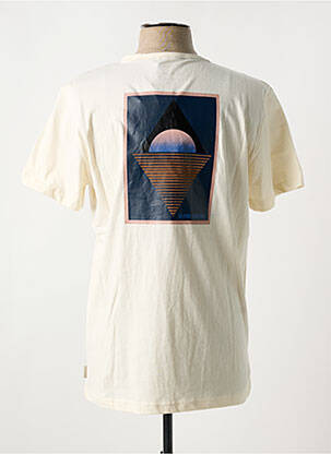 T-shirt col rond beige BLEND homme