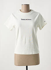 T-shirt blanc TOMMY HILFIGER pour femme seconde vue