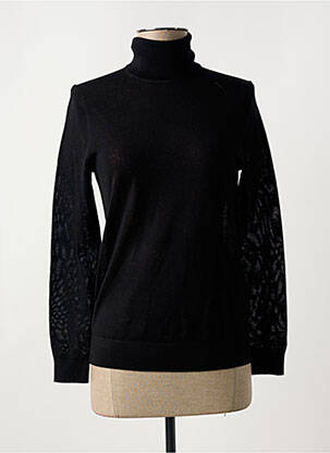 Pull col rond noir CALVIN KLEIN femme