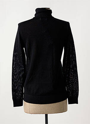 Pull col rond noir CALVIN KLEIN femme