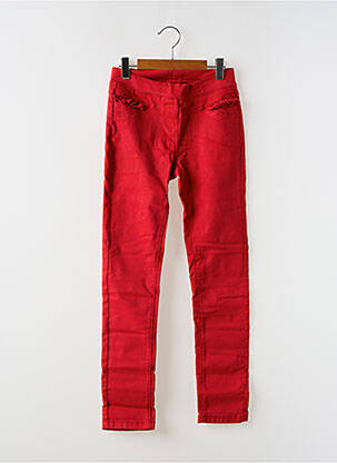 Pantalon droit rouge TAPE À L'OEIL fille