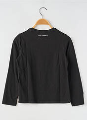 T-shirt noir KARL LAGERFELD pour fille seconde vue