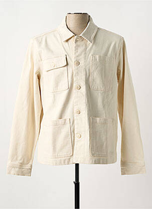 Veste casual col col montant beige CASUAL FRIDAY homme