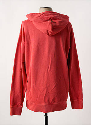 Sweat-shirt à capuche col rond rouge HUGO BOSS homme