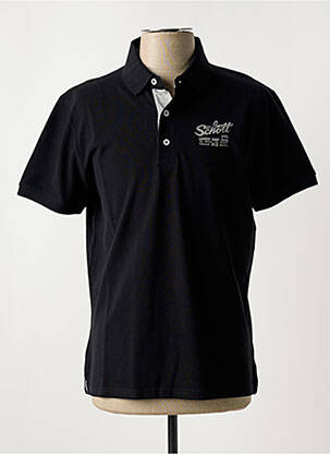 Polo noir SCHOTT homme