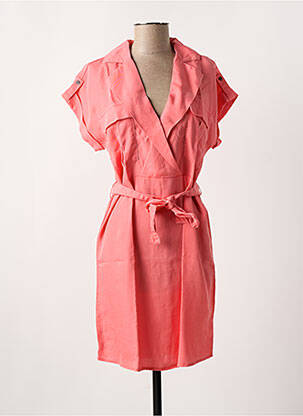 Robe courte col v rose NOISY MAY femme