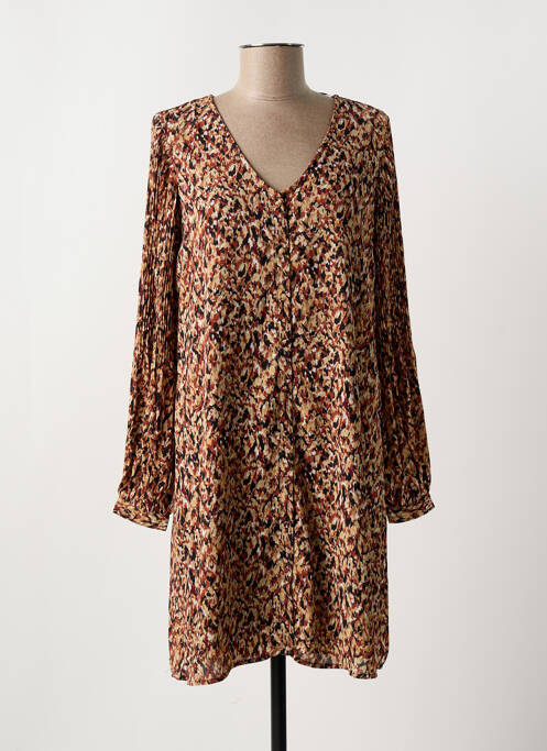 Robe courte marron VERO MODA pour femme