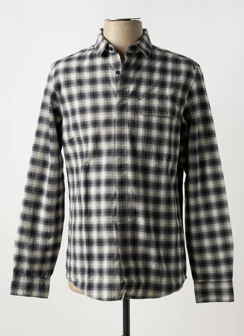 Chemise manches longues noir CALVIN KLEIN pour homme