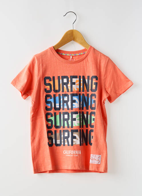 T-shirt orange NAME IT pour garçon