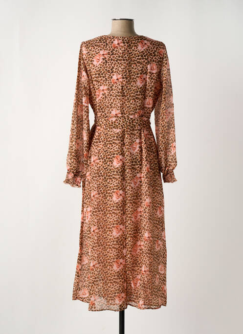 Robe mi-longue orange VERO MODA pour femme