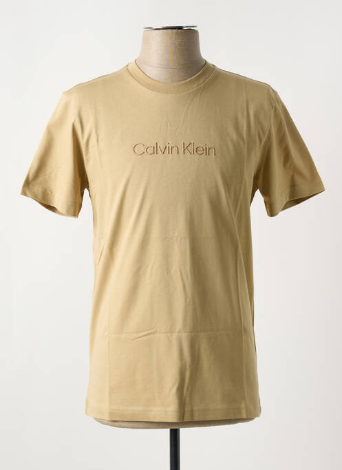 T-shirt beige CALVIN KLEIN pour homme