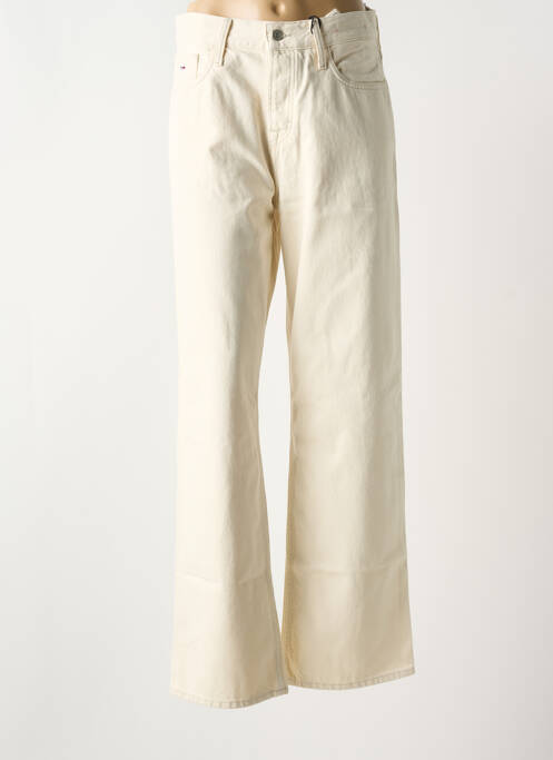 Jeans coupe large beige TOMMY HILFIGER pour femme