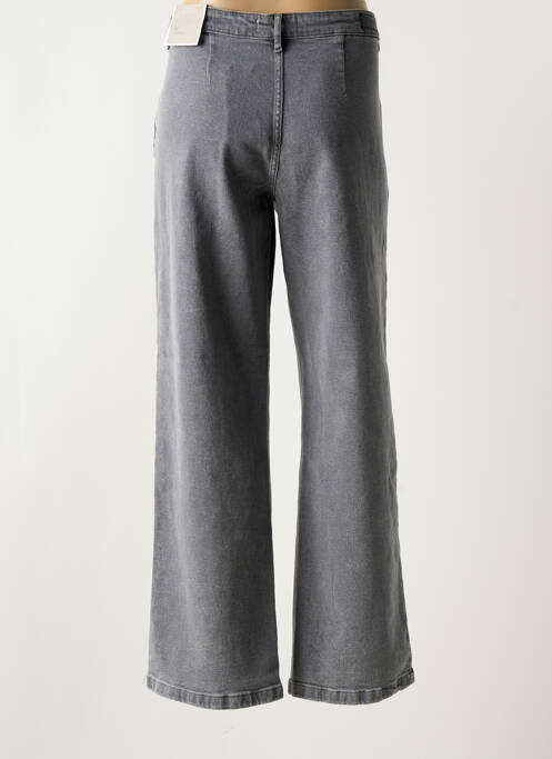 Jeans coupe large gris ICHI pour femme