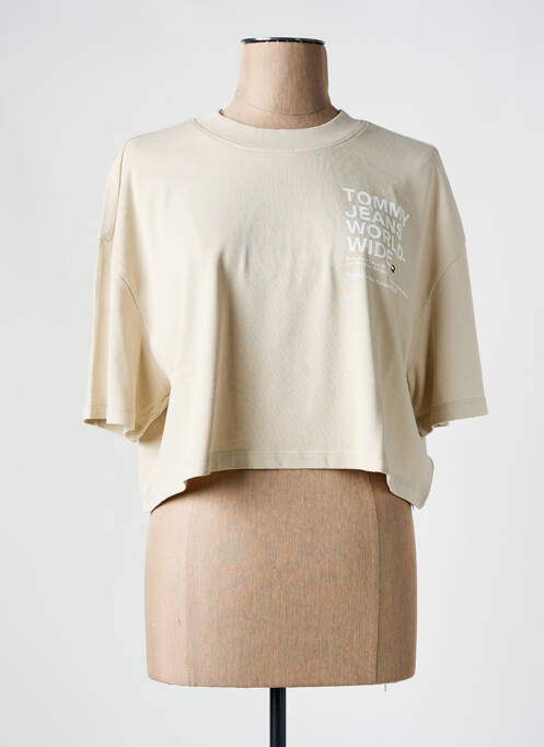 T-shirt beige TOMMY HILFIGER pour femme