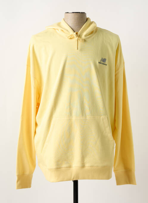 Sweat-shirt à capuche jaune NEW BALANCE pour homme