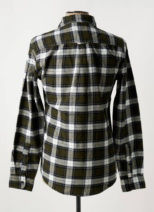 Chemise manches longues vert BLEND pour homme