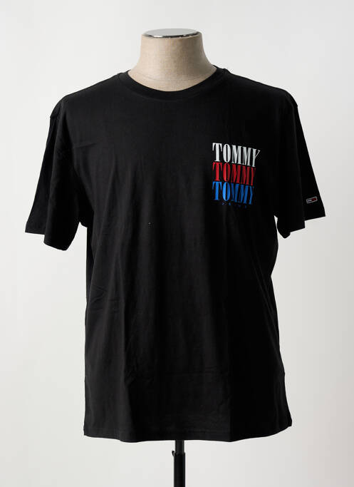 T-shirt noir TOMMY HILFIGER pour homme