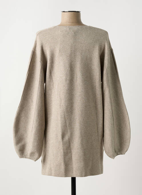 Pull col v beige ICHI femme