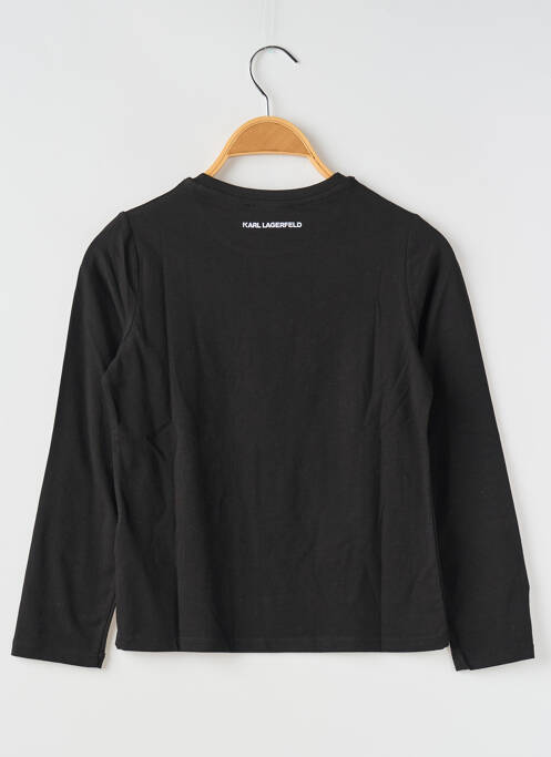 T-shirt noir KARL LAGERFELD pour fille