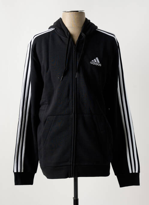 Veste casual noir ADIDAS pour homme