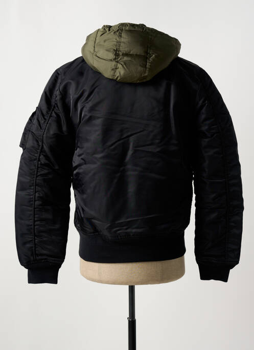 Veste casual noir SCHOTT pour homme