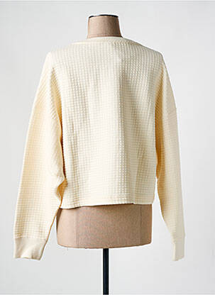Pull col rond beige PUMA femme