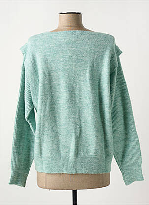 Pull col rond vert GRACE & MILA femme