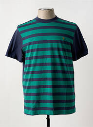 T-shirt col rond vert FARAH homme