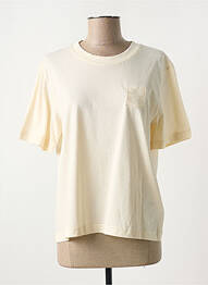 T-shirt col rond blanc GANT femme