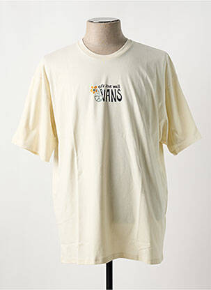 T-shirt col rond blanc VANS homme