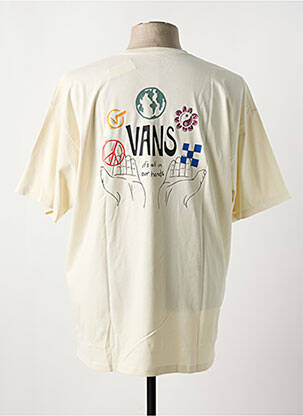 T-shirt col rond blanc VANS homme