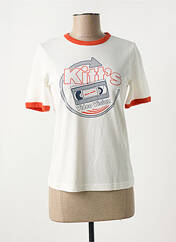 T-shirt blanc NUDIE JEANS CO pour femme seconde vue