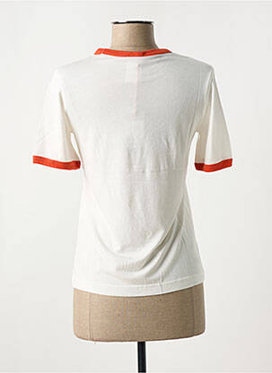 T-shirt col rond blanc NUDIE JEANS CO femme