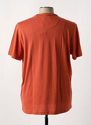 T-shirt col rond orange FARAH homme