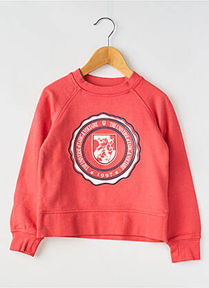 Sweat-shirt col rond rouge ZADIG & VOLTAIRE fille