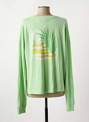 T-shirt col rond vert ROXY femme