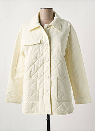 Doudoune col col montant blanc GRACE & MILA femme