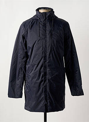 Parka col col montant bleu RAINS homme